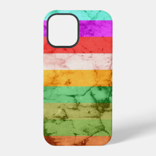 Grunge rainbow stripes wall graphic Case-Mate iPho iPhone 12 Pro Case