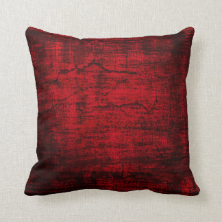 Grunge Red Paint abstract art Cushion