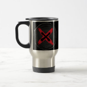 Grunge Red Xpression Travel Mug
