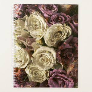 Grunge, roses, photo planner