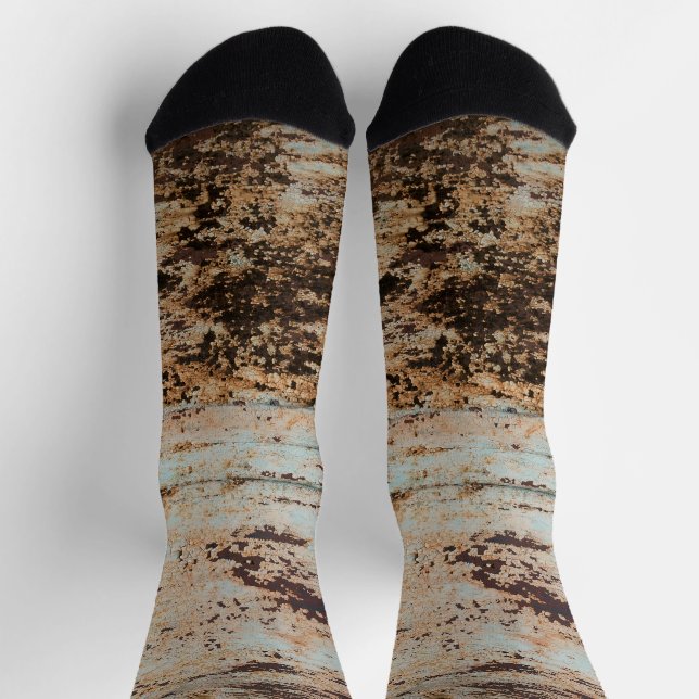 Grunge rust texture socks (Top)