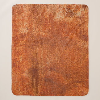 Grunge rusted metal texture. Rusty corrosion and o Sherpa Blanket