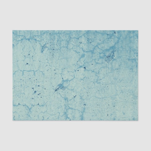 Grunge Rustic Blue Teal Vintage Texture Tissue Paper (Front)