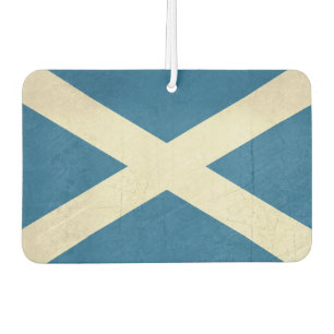 Grunge Scottish Flag Illustration Car Air Freshener