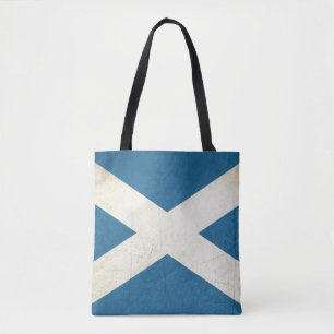 Grunge Scottish Flag Illustration Tote Bag