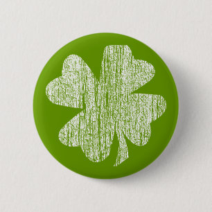 Grunge Shamrock 6 Cm Round Badge
