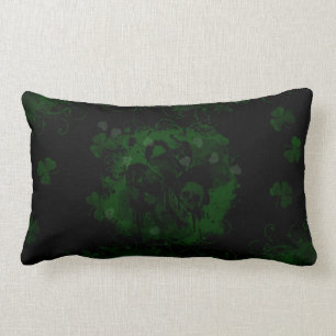 Grunge Shamrock Lumbar Cushion
