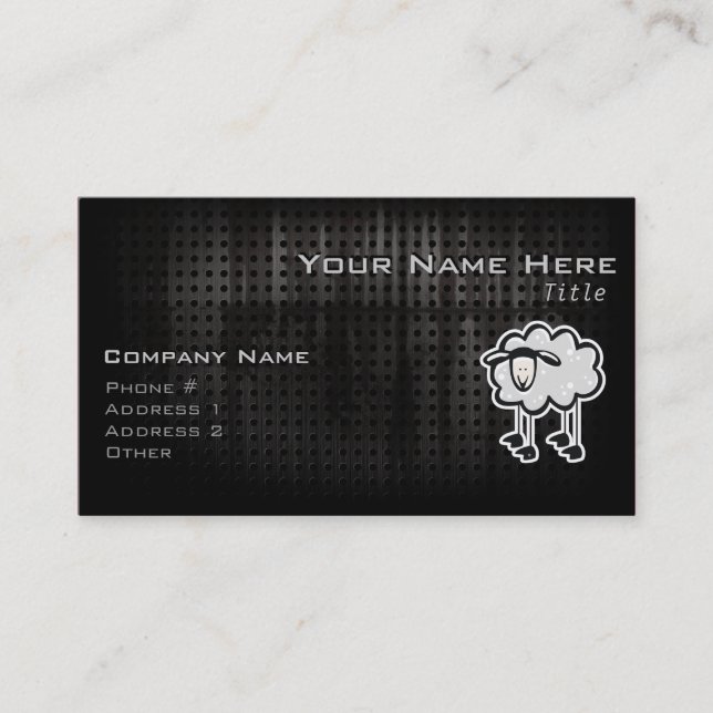 Grunge Sheep Business Card (Front)