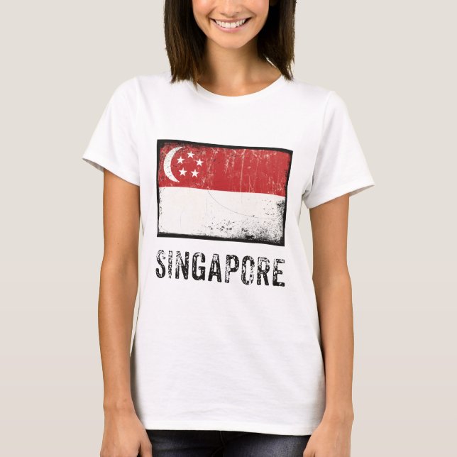 Grunge Singapore T-Shirt (Front)
