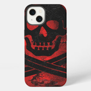 Grunge Skull and Cross Swords Creepy Artwork iPhone 13 Case