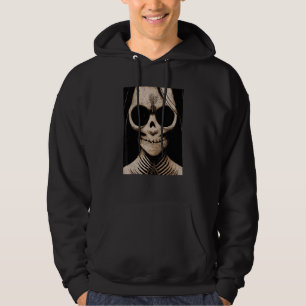 Grunge skull creepy smile grunge gothic hoodie