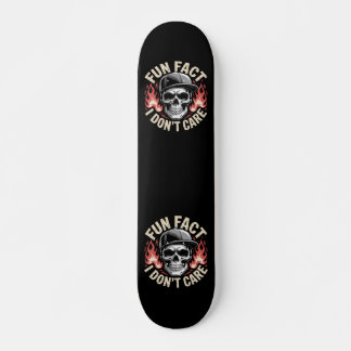 Grunge Skull Flames Streetwear Style Graphic Skateboard