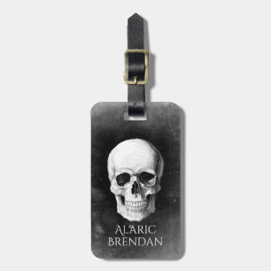 Grunge Skull Luggage Tag