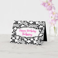 Grunge Skulls and Roses Goth Birthday