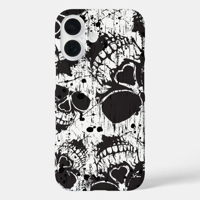 grunge skulls Case-Mate iPhone case (Back)