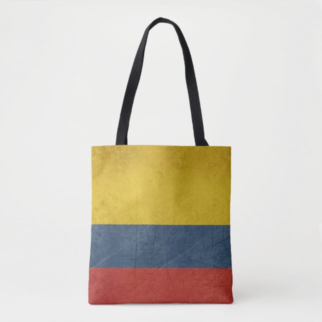 Grunge sovereign state flag of country of tote bag (Front)