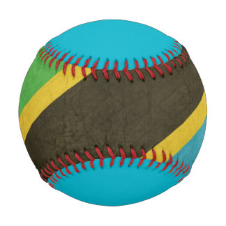 Grunge Sovereign state flag of Tanzania Baseball