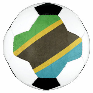 Grunge Sovereign state flag of Tanzania Soccer Ball