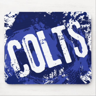 GRUNGE & SPLATTER COLTS MOUSE PAD