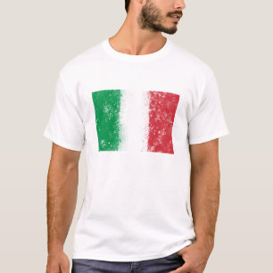 Grunge Splatter Painted Flag of Italy T-Shirt
