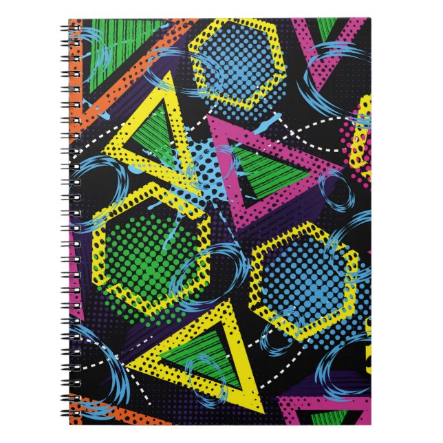 Grunge sport pattern, children's design. notebook (Front)