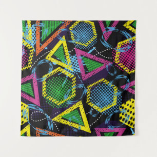Grunge sport pattern, children's design. tapestry