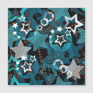 Grunge star pattern, playful children's design.