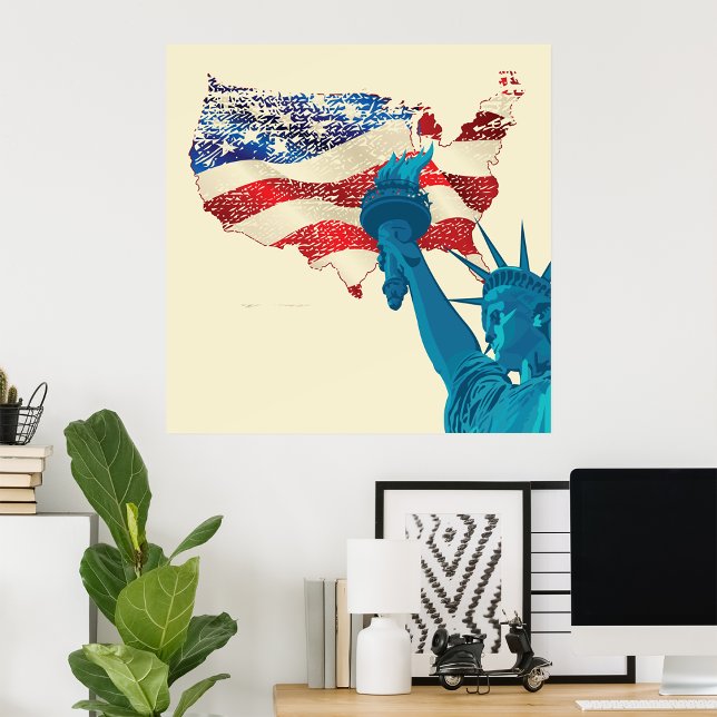 Grunge Statue Of Liberty Poster (Creator Uploaded)