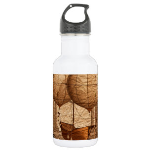 Grunge Steampunk Victorian Airship 532 Ml Water Bottle