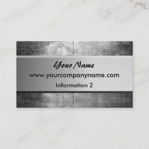 Grunge Steel Metal Business Cards