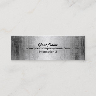 Grunge Steel Metal Look Business Cards