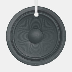 Grunge style, audio speaker background glass tree decoration