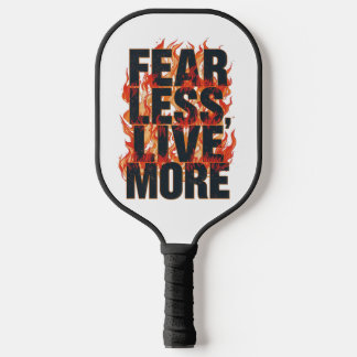 Grunge Style Courage and Life Quote Pickleball Paddle