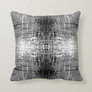 Grunge Style, Grey Abstract. Cushion