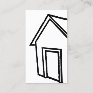 grunge style house : real estate business card