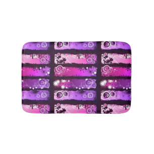 Grunge Style Music Banner 3 Bath Mat