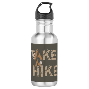 Grunge Take a Hike Typography 532 Ml Water Bottle