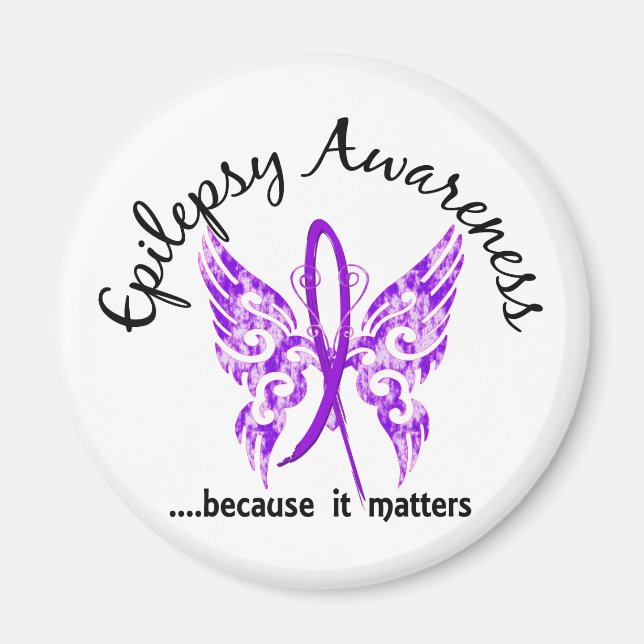 Grunge Tattoo Butterfly 6.1 Epilepsy Magnet (Front)
