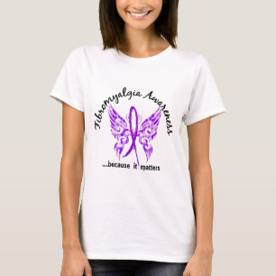 Grunge Tattoo Butterfly 6.1 Fibromyalgia T-Shirt