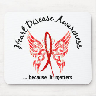 Grunge Tattoo Butterfly 6.1 Heart Disease Mouse Pad