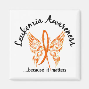 Grunge Tattoo Butterfly 6.1 Leukaemia Magnet