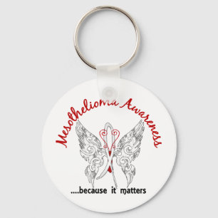 Grunge Tattoo Butterfly 6.1 Mesothelioma Key Ring