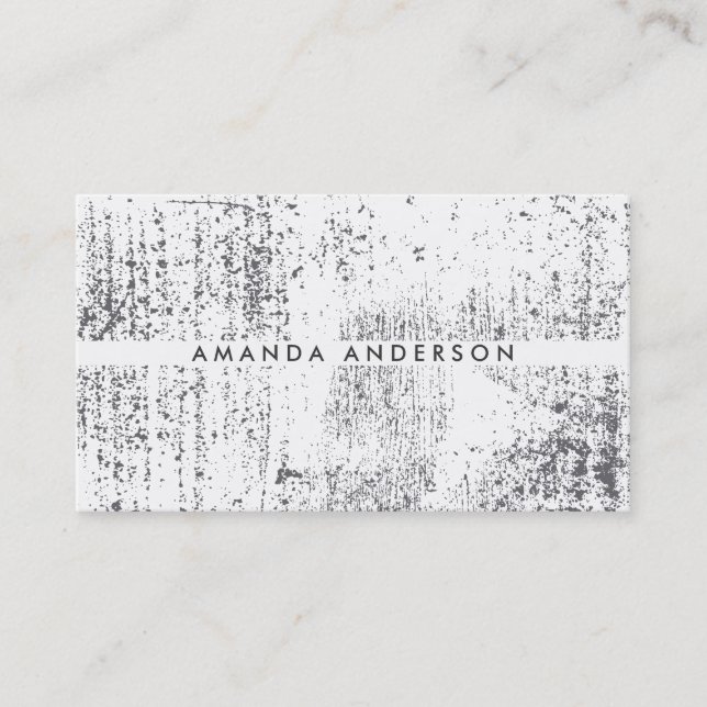 Grunge Texture Business Card (Front)