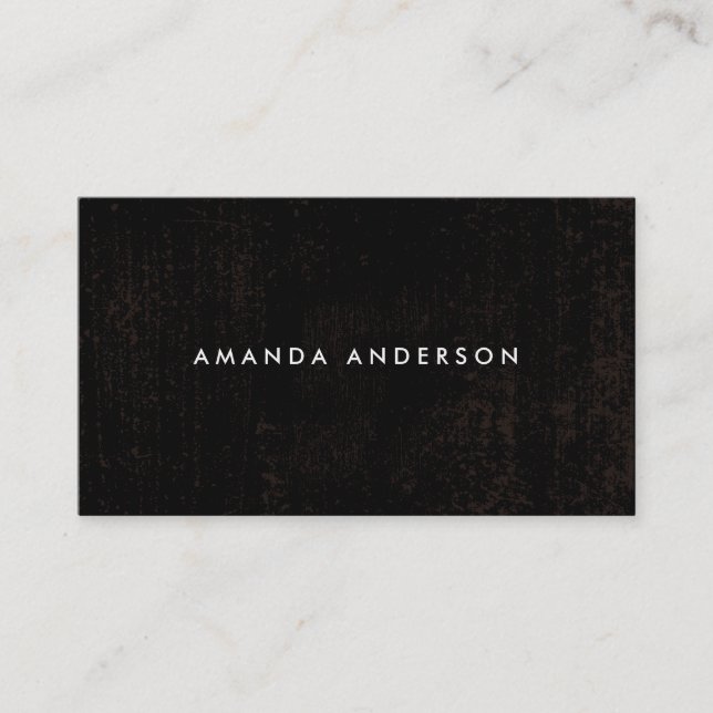 Grunge Texture Business Card (Front)
