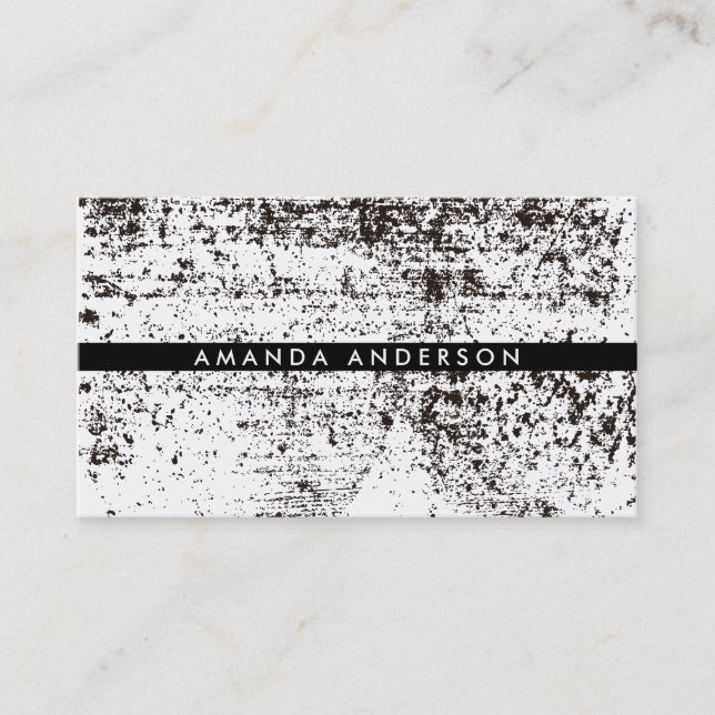 Grunge Texture Business Card (Front)