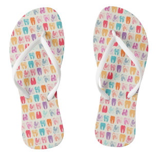 Grunge Tooth Pattern Jandals
