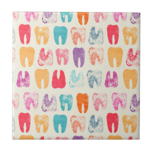 Grunge Tooth Pattern Tile