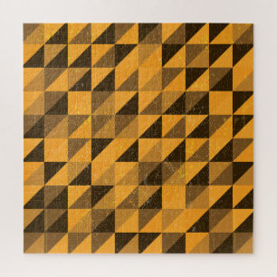 Grunge Triangle: Abstract Pattern Design Jigsaw Puzzle
