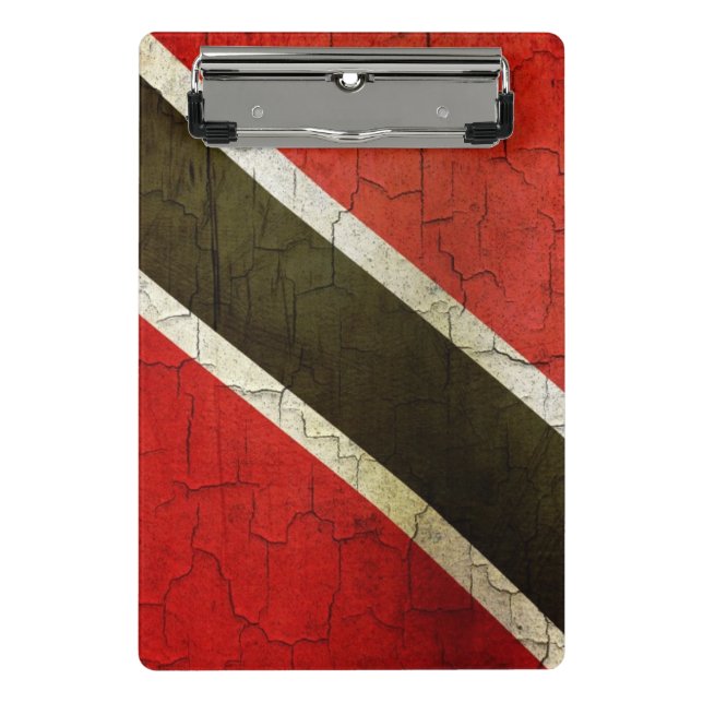 Grunge Trinidad And Tobago Flag Mini Clipboard (Front)
