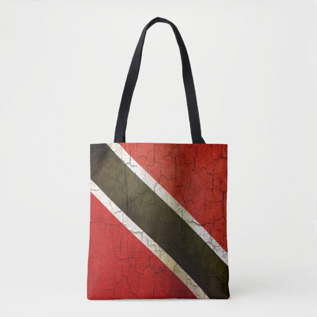 Grunge Trinidad And Tobago Flag Tote Bag (Front)